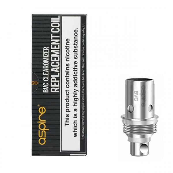 ASPIRE COILS BVC CLEAROMIZER 1.6