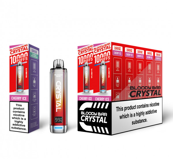 BLOODY BAR CRYSTAL 10000 PREFILLED POD KIT CHERRY ICE 20MG
