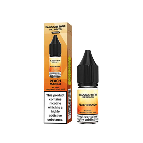 BLOODY BAR BB5000 NICOINE SALT PEACH MANGO 20MG 10ML